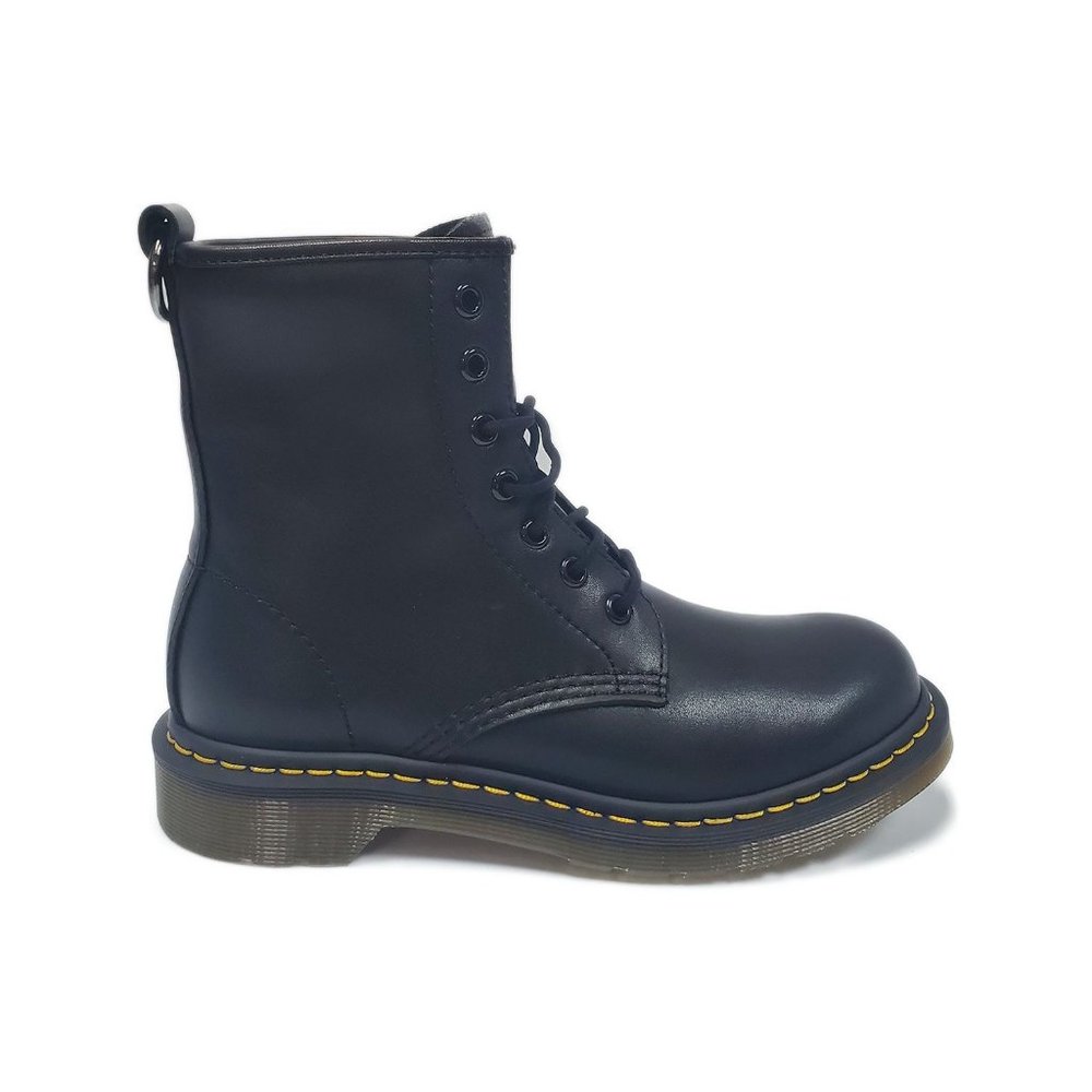 BEFFON W Classic Sami [BLACK] Women's Leather Combat Boots Size 5 US